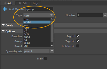 add world module