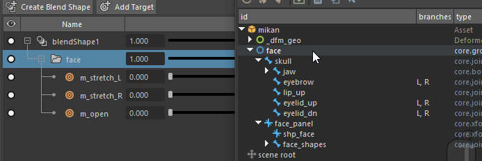 Blendshape Group Setup