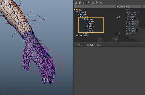 fingers