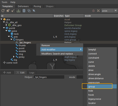 modifier group
