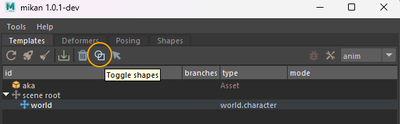 toogle shapes